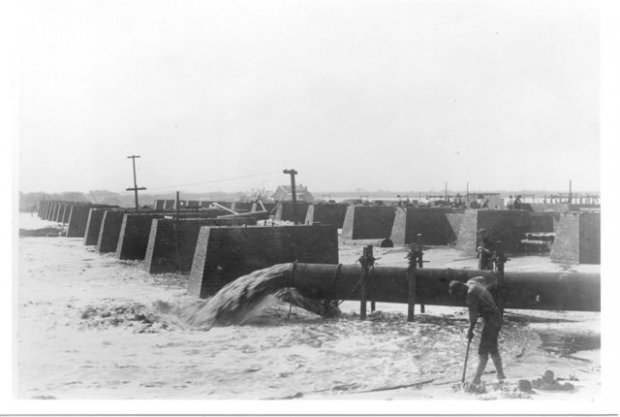 104 fill from the hunter river at open hearth site 1913