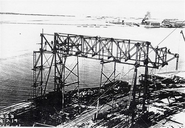 117 construction of ore bridge 1914