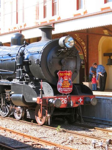 Loco 3526, displays the 150 years of The Great Northern Railway.