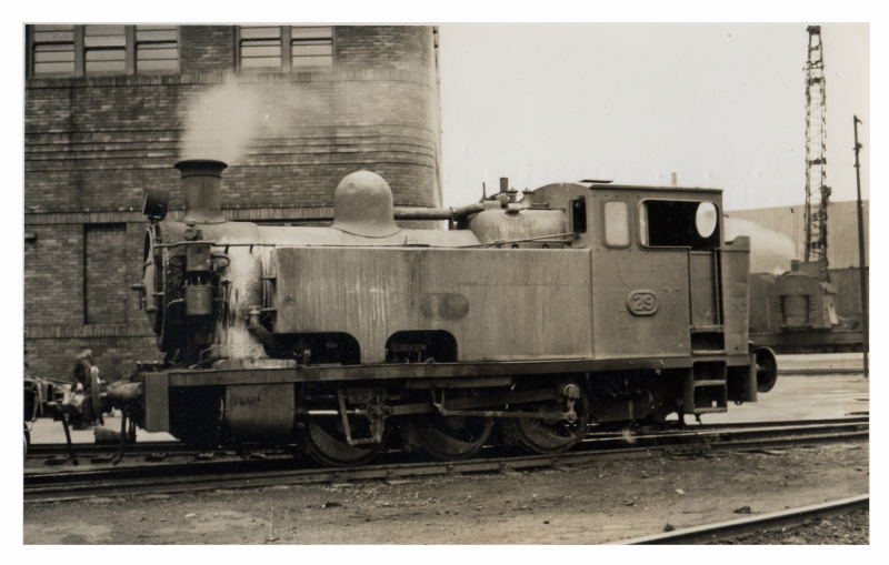 Loco 29, notice Steam Crane in background.  1949.

 
 Ex SMR No 13 0-8-2T Avonside1541/1908

 
