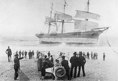 The wreck of the Susan Gilmore  1884.