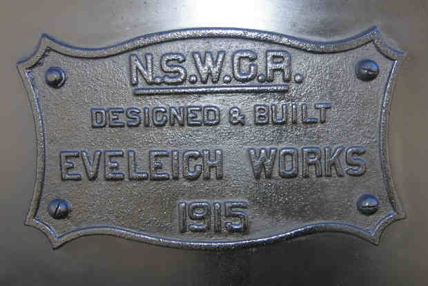 Loco 3526 name plate.
Built the same year BHP opened in Newcastle. 